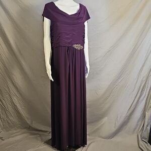 Alex Evenings Elegant Purple Evening Gown